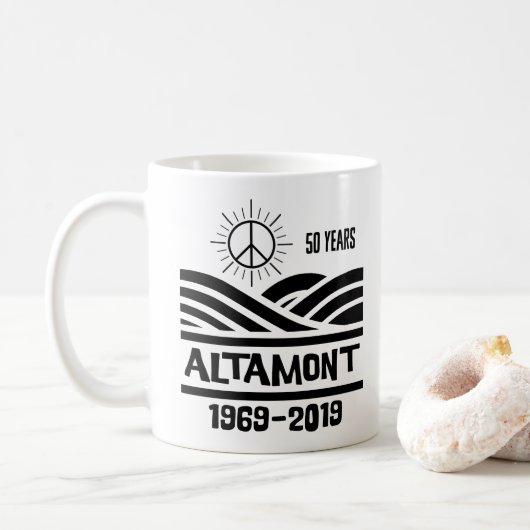 Altamont Speedway 1969-2019 50周年記念 コーヒーマグカップ (ドーナツ)