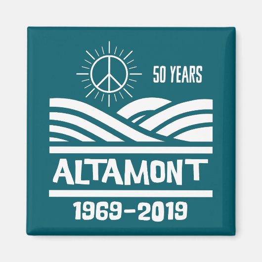 Altamont Speedway 1969-2019 50周年記念 マグネット (正面)