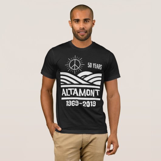 Altamont Speedway 1969-2019 50周年記念 Tシャツ (正面フル)
