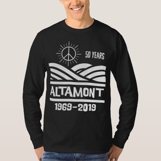 Altamont Speedway 1969-2019 50th Anniversary Tシャツ (正面)