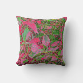 Altanthera「パーティー時間」プラント/ピンク&グリーン クッション (正面)