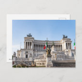 Altare della Patria早朝 – ローマ、イタリア ポストカード (正面/裏面)