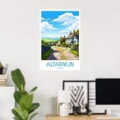 Altarnun Vintage Travel Poster Ski National Park ポスター (ホームオフィス)