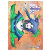 AltDeltaアートシリーズ：ブルーゲイシャクリップボード クリップボード (裏面)