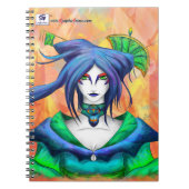 AltDelta : Blue Geisha Notebook ノートブック (正面)