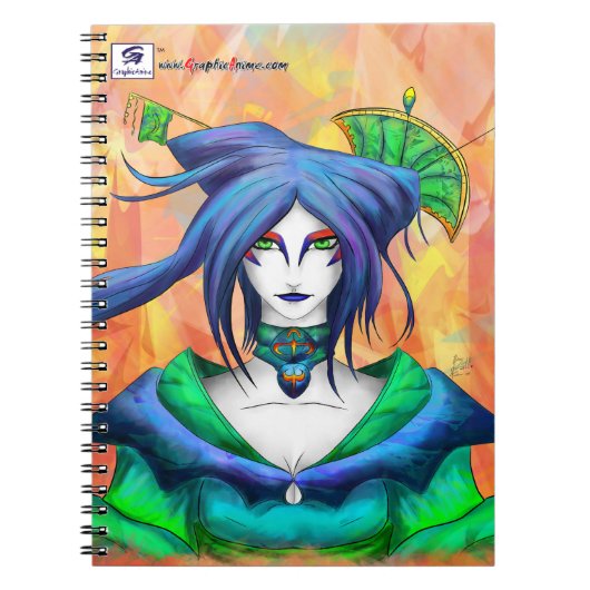 AltDelta : Blue Geisha Notebook ノートブック (正面)