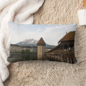 Alte Kappelbrücke Luzern Kissen ランバークッション (ブランケット)