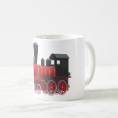 Alte rote Dampflokomotive  コーヒーマグカップ (正面右)