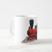 Alte rote Dampflokomotive  コーヒーマグカップ (正面左)