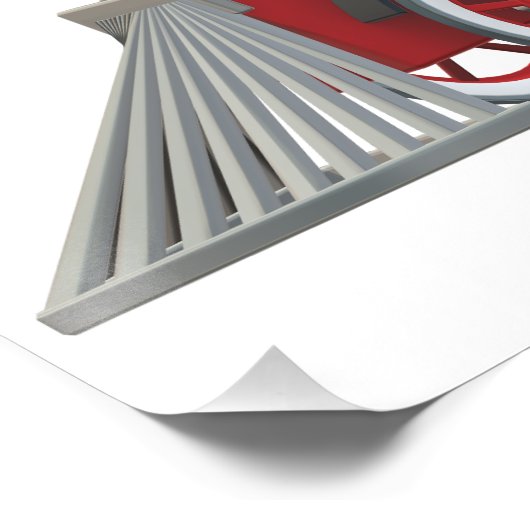 Alte rote Dampflokomotive ポスター (コーナー)