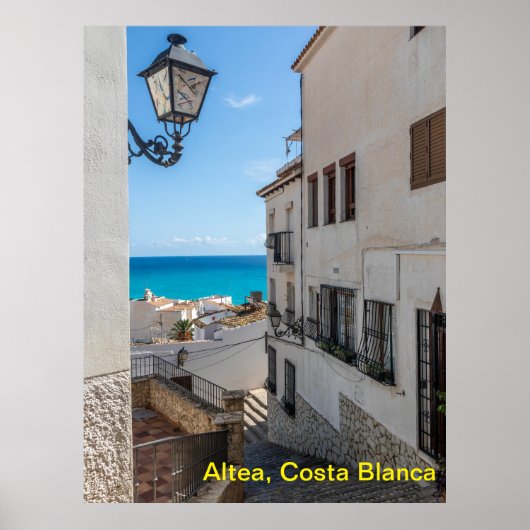 Altea, Cost Blanca，スペイン ポスター (正面)