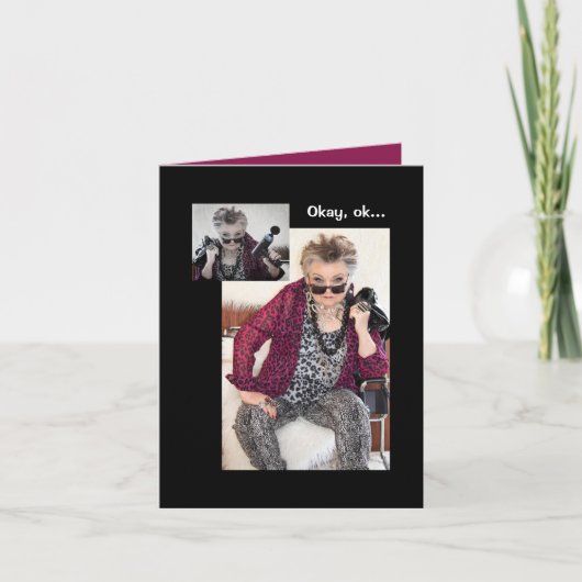 Alter Ego 恋しく思誕生日折り畳みあいさつカード カード (正面)