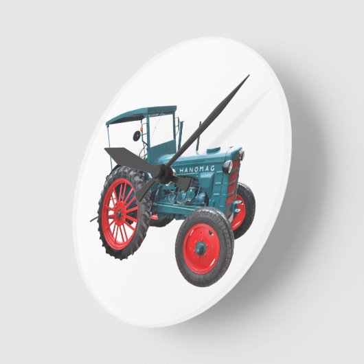 Alter Traktor ラウンド壁時計 (傾斜)