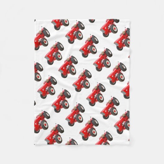 Alter Traktor Güldner G 75 AS フリースブランケット (正面)