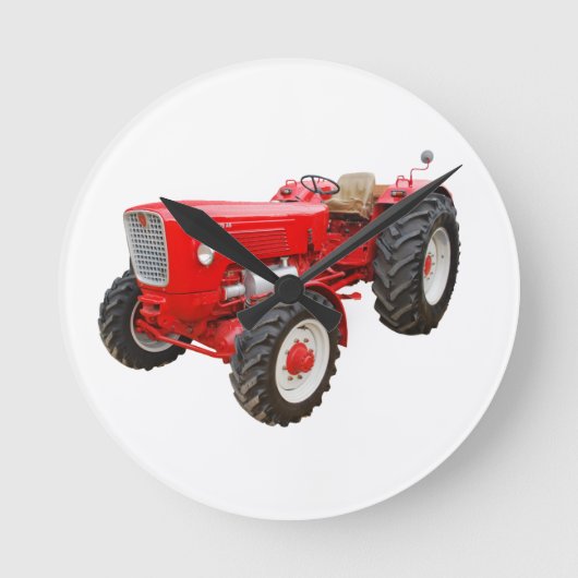 Alter Traktor Güldner G 75 AS ラウンド壁時計 (正面)