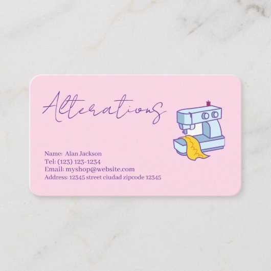 Alterations 名刺 (正面)