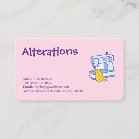 Alterations 名刺 (正面)