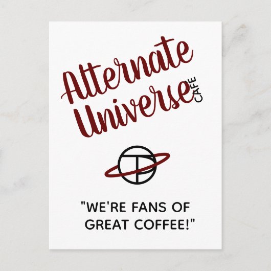 Alternate Universe Cafeはがき ポストカード (正面)