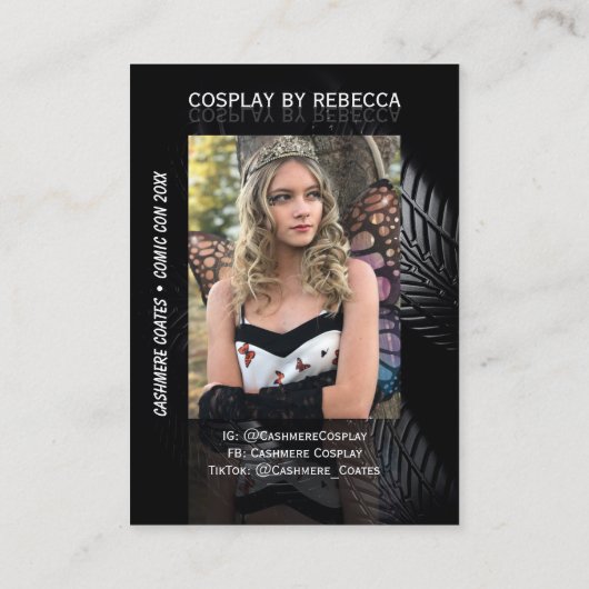Alternate Universe Coscards Cosplay Trading Cards 名刺 (裏面)