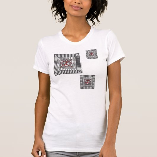 Alternating Geometric Women's Light Shirt Tシャツ (正面)
