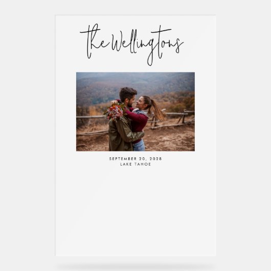 Alternative 結婚's Guest Book Photo Script アクリルサイン (正面)