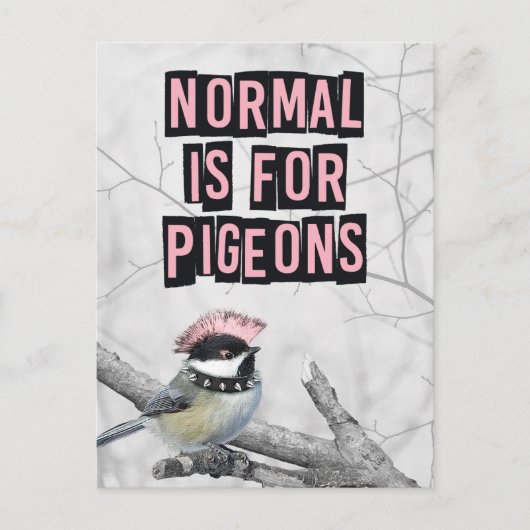 Alternative Punk Bird Anti Conformity ポストカード (正面)