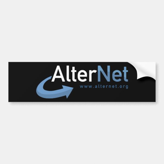 AlterNetの公式のバンパーステッカー バンパーステッカー (正面)