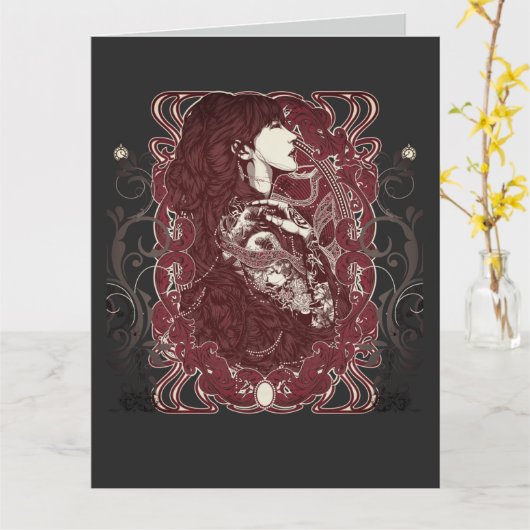 Altes Soul - Eine Viktorianische Altersrente カード (黄色い花)