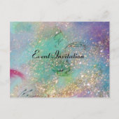 ALTHEA /ピンクお洒落の花の妖精 インビテーションポストカード (裏面)