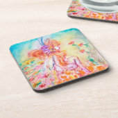 ALTHEA /ピンクお洒落の花の妖精 コースター (左側)