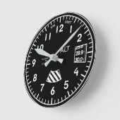 Altimeter clock ラウンド壁時計 (傾斜)