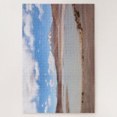 Altiplanoの火山との湖の景色 ジグソーパズル (縦)