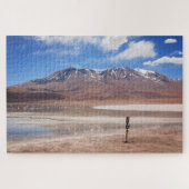 Altiplanoの砂漠の景色の火山 ジグソーパズル (横)