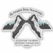 Altitude ドッグトレーニング ダイカットステッカー シール (正面)