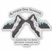 Altitude dog training die cut sticker シール (正面)