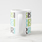 ALTOクレフ、音符記号パターン ジャンボコーヒーマグカップ (裏面)