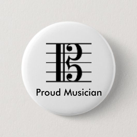 ALTOクレフ、音符記号ボタン 缶バッジ (正面)