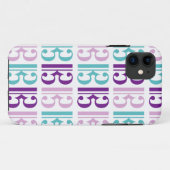 ALTOクレフ、音符記号-紫色およびティール（緑がかった色） Case-Mate iPhoneケース (裏面(横))