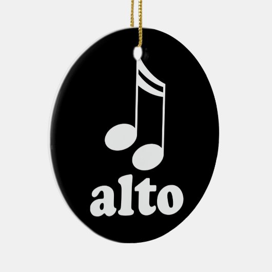 ALTO音楽ノートの聖歌隊はギフトを与えます セラミックオーナメント (右)
