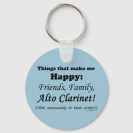 Alto Clarinetが私を幸せにする キーホルダー