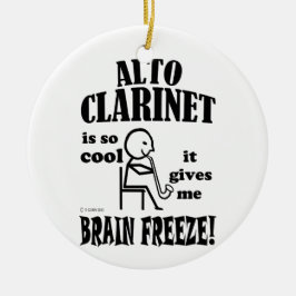 Alto Clarinet、Brain Freeze セラミックオーナメント