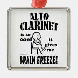 Alto Clarinet、Brain Freeze メタルオーナメント