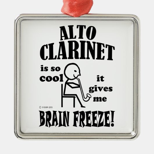 Alto Clarinet、Brain Freeze メタルオーナメント (正面)