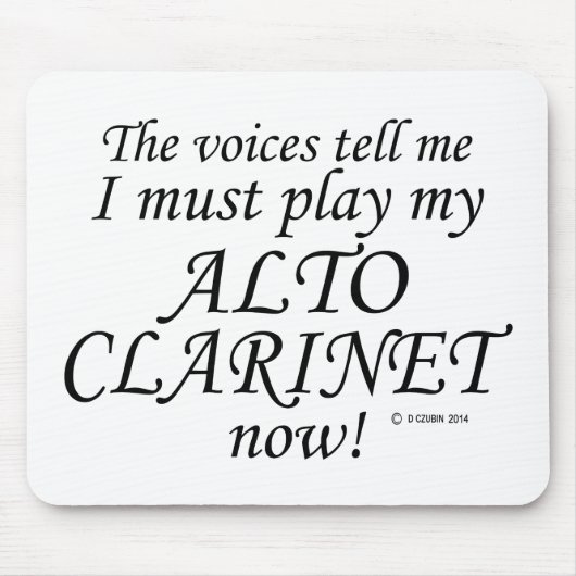 Alto Clarinet Voices氏の発言遊は マウスパッド (正面)