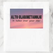 Alto Clarinetaholicが長方形型Stを買収 長方形シール (バッグ)