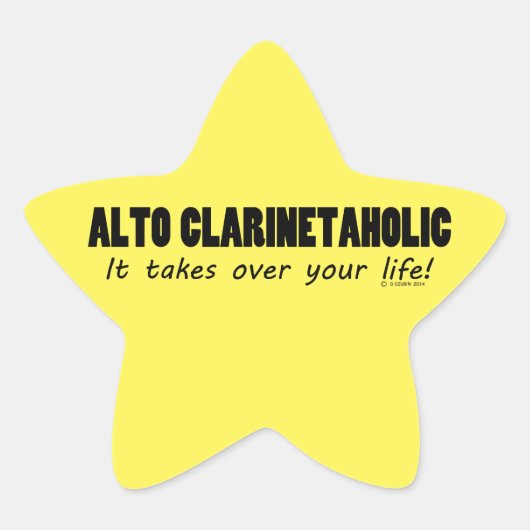 Alto ClarinetaholicがLife Starのステッカーを引き継ぐ 星シール (正面)