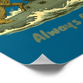 Alto Tu Barco! Coast Guard Novelty Gift  ポスター (角)