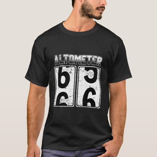 Altometer 65-66 66 Geburtstagグリーティング誕生B-Day Tシャツ (正面)