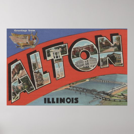 Alton, IllinoisLarge Letter ScenesAlton, IL ポスター (正面)