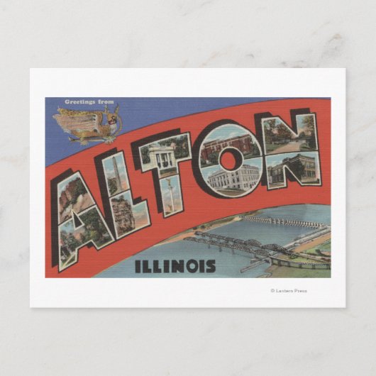 Alton, IllinoisLarge Letter ScenesAlton, IL ポストカード (正面)